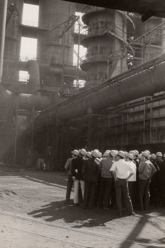 製鉄所の工場見学