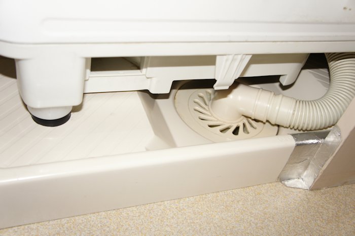 洗濯機の排水口のトラップ