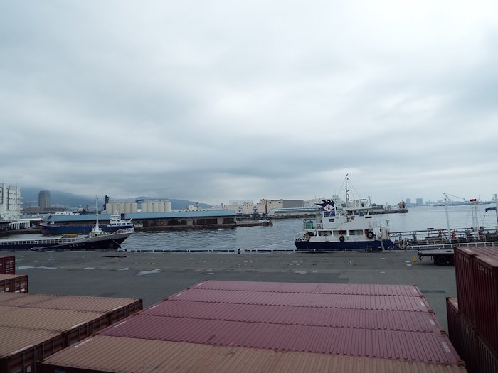 港が見えてきました