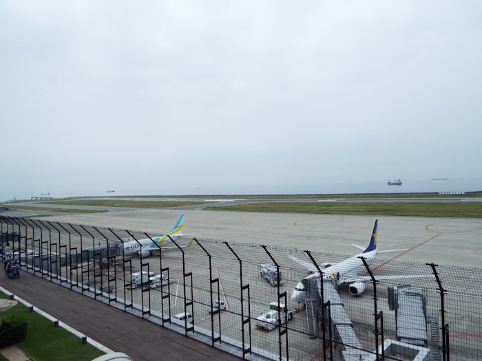 神戸空港滑走路の状況です