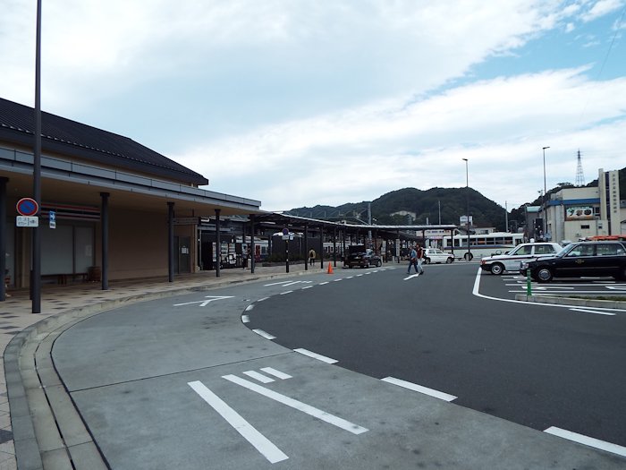 修禅寺行きのバスを待ちました