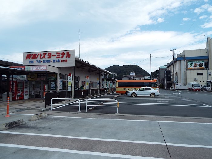 修禅寺行きのバスを待ちました