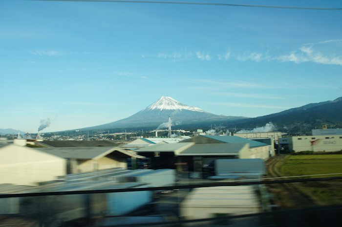 車窓からの富士山